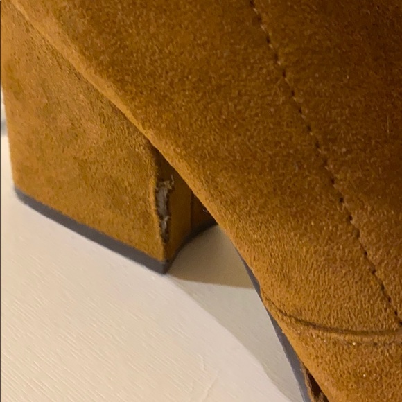 Marc Fisher “Leave” Bootie - Cognac Suede - Picture 9 of 11